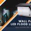 DLC Qualified LED Wall Pack Lights for Outdoor Security Lighting, 100-347vac, 90W & 5 Years Warranty