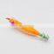 2.0 In Stock Good Price Glow in Dark Luminous Tail Fishing Lures Wood Shrimp Prawn Tackle Hooks Squid Jig