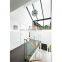 Designer straight stairs central spine stairs with middle stringer