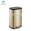 Best Selling 30L Garbage Cans Stainless Steel 410  Trash Bin with Anti-fingerprint  Outdoor Kitchen Office Waste Bins