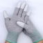 Professional Manufacturer Cleanroom Anti-Static ESD PU Top Fit Coated Finger Gloves