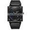 OULM HP8055 Men's Fashion&Casual Watch Japan Quartz Movement Simple Style Leather Band Watch Auto Date