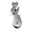 Stainless Steel Wire Rope Crane Pulley Block Lifting Crane Swivel Hook Pulley Single Sheave Swivel Eye
