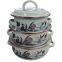 6pcs Vitreous Enamel Pot ENAMEL CASSEROLE