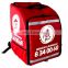 Pizza Hut Insulated delivery bag with dividers and cup holders Waterproof Hot Food Delivery Containers Heat Resistant Food bag