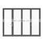 Foldable Tempered Glass Door Price Aluminium Bifold Door Cheap Price Outdoor Waterproof Aluminium Folding Doors