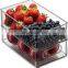 6 Pack Cabinet Organizers Clear Space Plastic Pantry Organization Refrigerator Organizer Bins