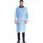 Single Use Waterproof Nonwoven Isolation Gown For Food Industry