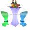 illuminated bar table /Modern design colors changing LED light bar table,led coffee chinese ktv table