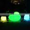 led round ball solar lights/waterproof rechargeable 16 color changing outdoor led stone shape solar garden lights balls white