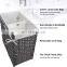 (90L) Removable and easily mounted hand-woven synthetic rattan laundry basket with lid and handle
