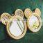 Hot Sale Bear Shaped Rattan Mirror for Wall Kid room decor Handmade Decorative Wicker Vietnam Manufacturer