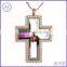 304L stainless steel Cross Locket Pendant Necklace