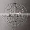 Custom Metal Crystal Candle Circular LED Chandelier For Living Room Hotel Bedroom Ceiling Home Decoration Lighting