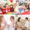 Mini karaoke machine speaker with 2 wireless microphones Dual mic and bluetooth for kids adults portable karaoke set home