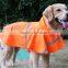 waterproof PU reflective tage large size pet raincoat dog