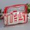 Reboinc-X7 Printed Clear Pvc Cosmetic Bag for Travel Set Piping Pvc Vinyl Cosmetic Bag Travel Kit