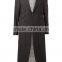 OEM new style black long line wool cashmere overcoat for men