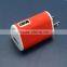 High speed dual usb charger for iphone battery charger and mobile phone charger with 2 ports of usb