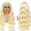 Blonde Wig 100% human hair virgin hair lace wig Body Wave