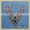 2016 most popular fashionable sequin net embroidery lace trim gorget