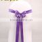 5cm width satin wedding chair sashes for chair covers, red colour