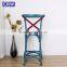 Wooden Frame X Back Chair Bar Stool Wooden Bar Chair