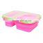 Produce New Style Practical Eco Friendly Microwave Fda Silicone Lunch Box