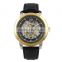 Z4015 Classic fashion style skeleton 3 atm Automatic movt 316L skeleton stainless steel case back retro watch