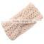 Logo Custom Available Soft Plain Acrylic Bowknot Style Girls Crochet Headband