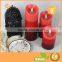 3-Layer Colorful Flameless Moving Wick LED Candle Battery Operated Flickering Flame Candle