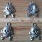 Sew-on Skull Shape Metal Badges in Silver Matt Color -- Z1510