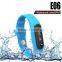 Silicone fitness smart wristband pedometers, cheap waterproof kids pedometer watch, wristband calories pedometer