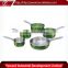 Stainless Steel Cookware in 8 Pieces with Flat Lid in Color