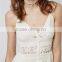 hollow lace women dress spaghetti strap women dress OEM service