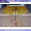 Golden colour wind retardant umbrella