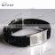 promotional wholesale customized silicone bracelets bio strap with buckle set for men
