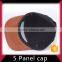 Small moq customized design 5 panel hat with embroidery patch