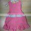 boutique clothing sets high quality soft baby dress lovely pink dresses