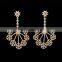 artificial women jewelry snowflake shape beautiful fashion chandelier earrings