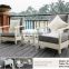 Star Hotel Luxury Garden WPC Sofa Set Patio Lounger Outdoor Plastic Wood Furniture