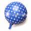 18inch black red polka dot metalic plain helium foil balloons