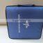 2016 new custom carvas protable file bag with zipper and ring binder