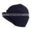 New Style Burgundy Custom Made Acrylic Peaked Beanie Hat