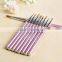 Professional 9pcs nail cleaning brush set metal nail art polish brush pure color