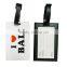 2016 eco-freindly custom shaped creative luggage tags name luggage tag for trip