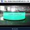 Beauty restaurant led lighting illuminated circle bar counter