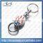 promotional custom shopping car color filled engraved 3D metal keychain