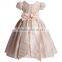 Fashion Style Flower Girl Princess Dresses With Puff Sleeve Ankle-Length Baby Girls Prom Dress Fancy Children Clothes