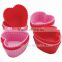 heart shape muffin silicone baking cups